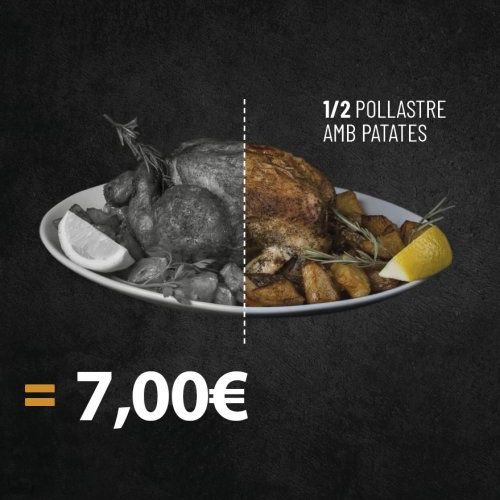 medio pollo medio pollo